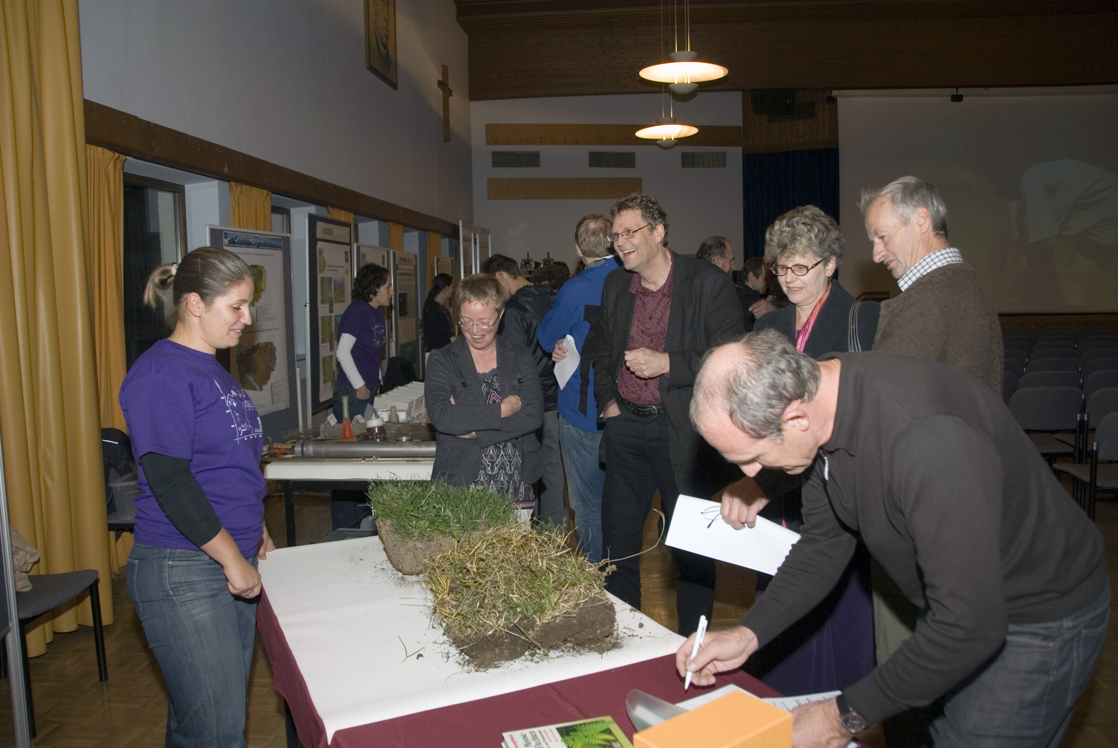 Untersuchungen in einem Waldstück