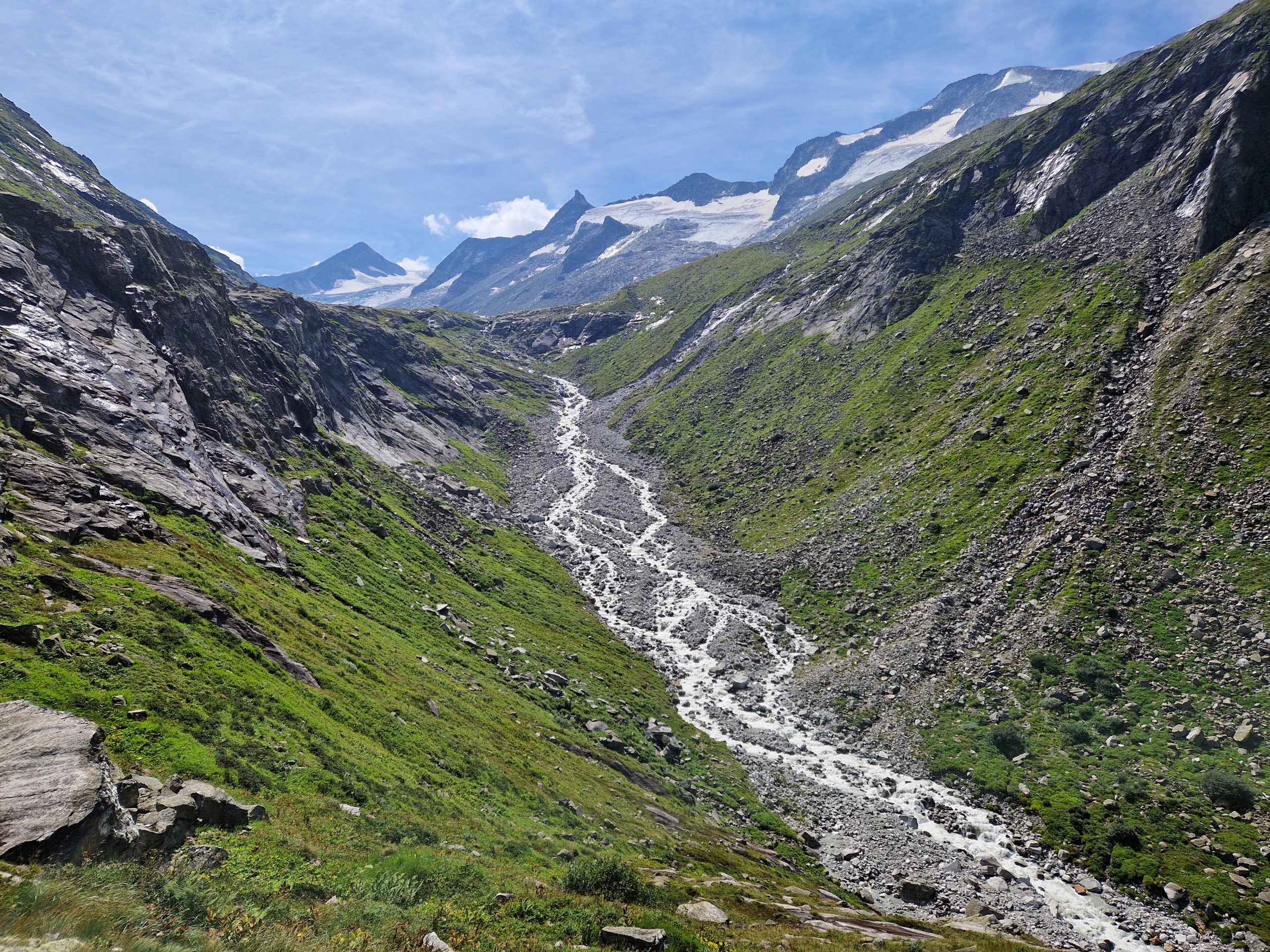 Untersulzbachtal mit Blick auf den Großvenediger